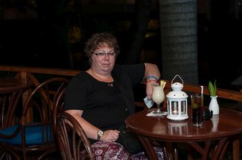 Abends in der Bar vom Hotel Natura Park in Punta Carna.